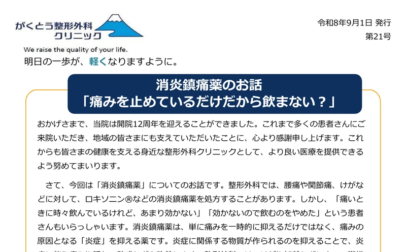 ニュースレター第21号の表紙